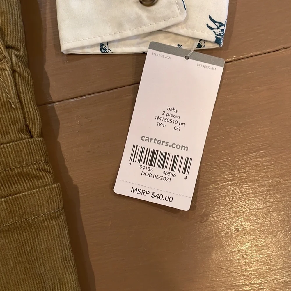 Carters Overall Set - Picture 2 of 5